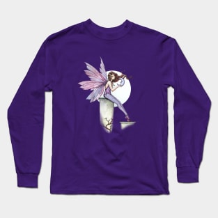 Whispering Moon Fairy Art Long Sleeve T-Shirt